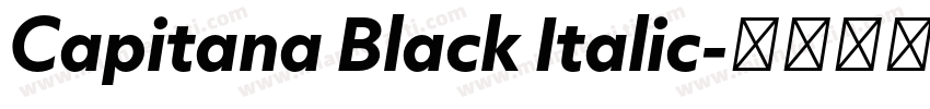 Capitana Black Italic字体转换